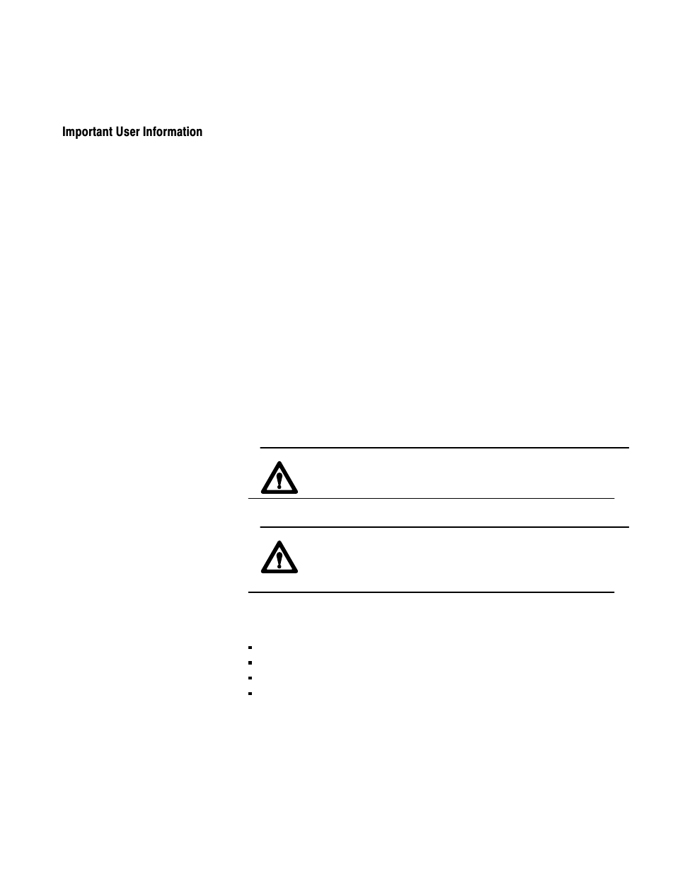 Important user information | Rockwell Automation 1775-MX_S4A,D17756.3.1 User Manual PLC-3 BACKUP CONC(OR.DU1 User Manual | Page 2 / 119