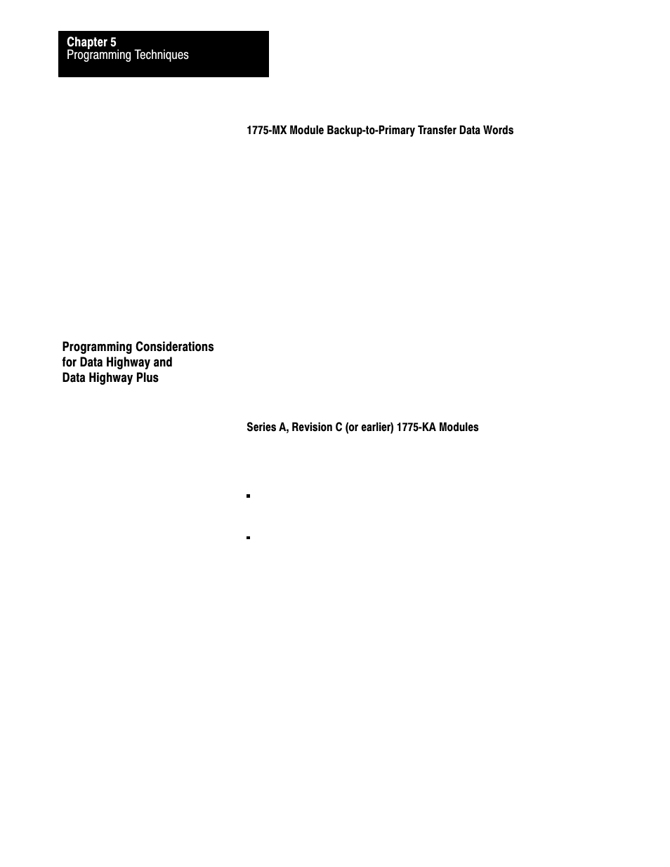 5ć16 | Rockwell Automation 1775-MX_S4A,D17756.3.1 User Manual PLC-3 BACKUP CONC(OR.DU1 User Manual | Page 97 / 119