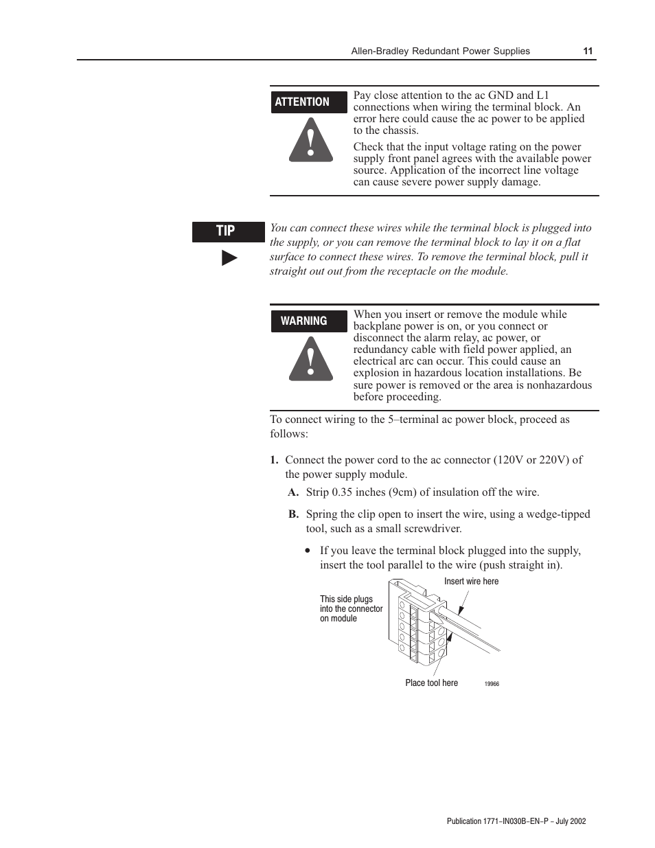 Rockwell Automation 1771-P4R_P6R Allen-Bradley Redundent Power Installation Instructions User Manual | Page 11 / 24