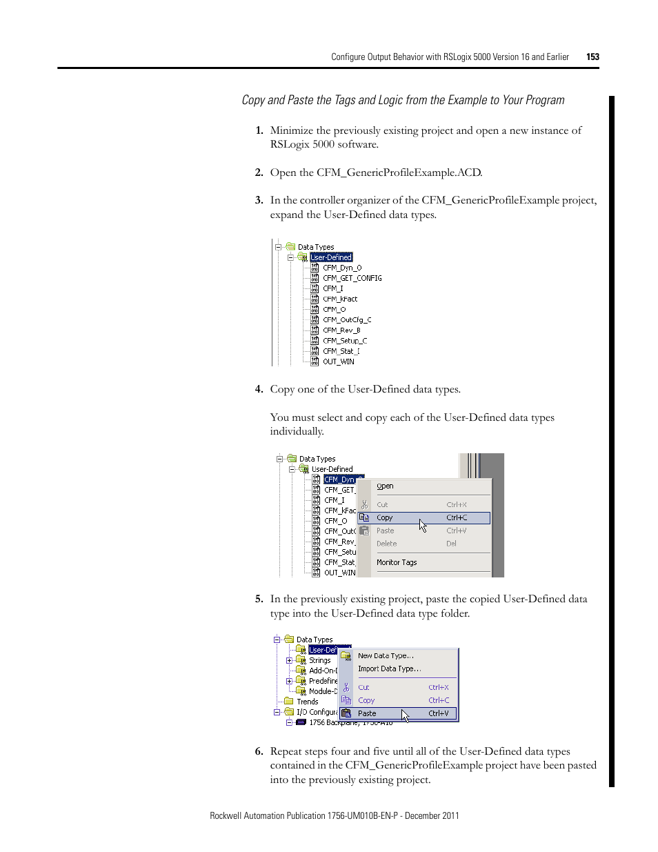 Rockwell Automation 1756-CFM ControlLogix Configurable Flowmeter Module User Manual | Page 153 / 168