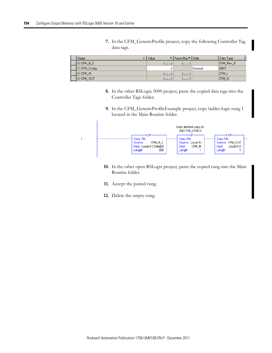 Rockwell Automation 1756-CFM ControlLogix Configurable Flowmeter Module User Manual | Page 154 / 168