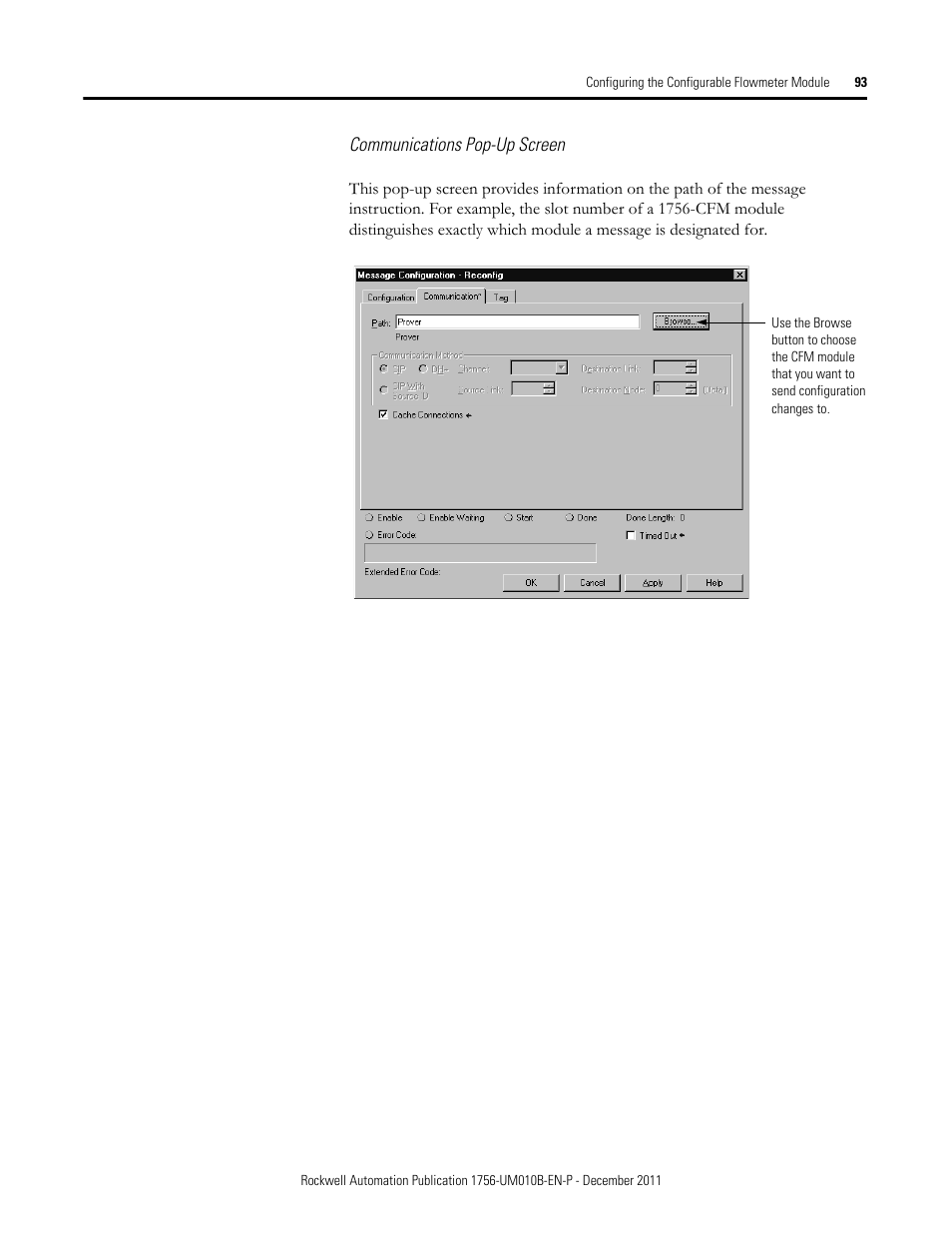 Rockwell Automation 1756-CFM ControlLogix Configurable Flowmeter Module User Manual | Page 93 / 168