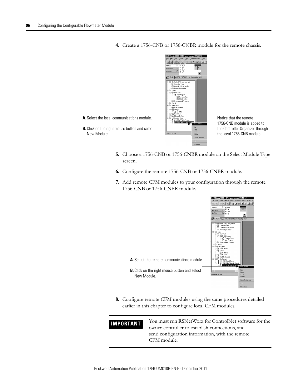Rockwell Automation 1756-CFM ControlLogix Configurable Flowmeter Module User Manual | Page 96 / 168