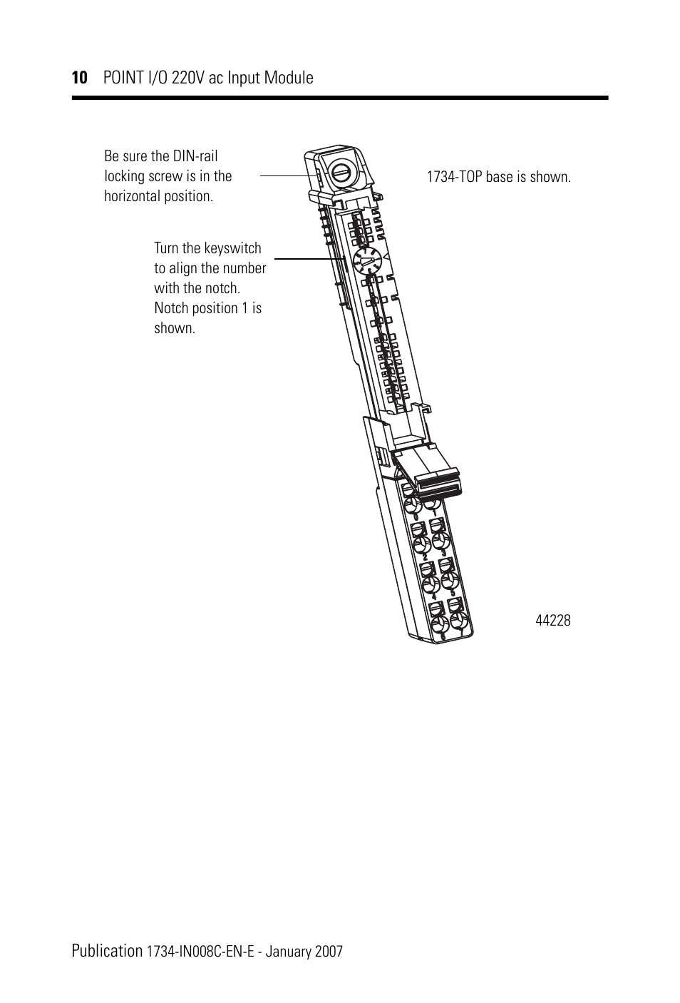 Rockwell Automation 1734-IM2_IM4 POINT I/O 220V AC Input Module User Manual | Page 10 / 24
