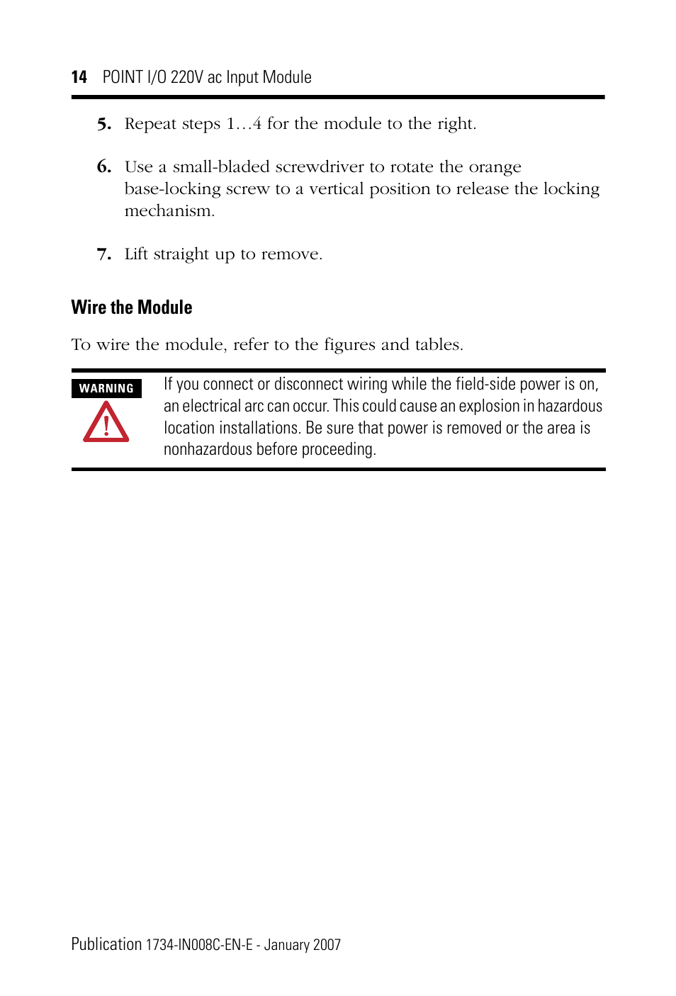 Wire the module | Rockwell Automation 1734-IM2_IM4 POINT I/O 220V AC Input Module User Manual | Page 14 / 24