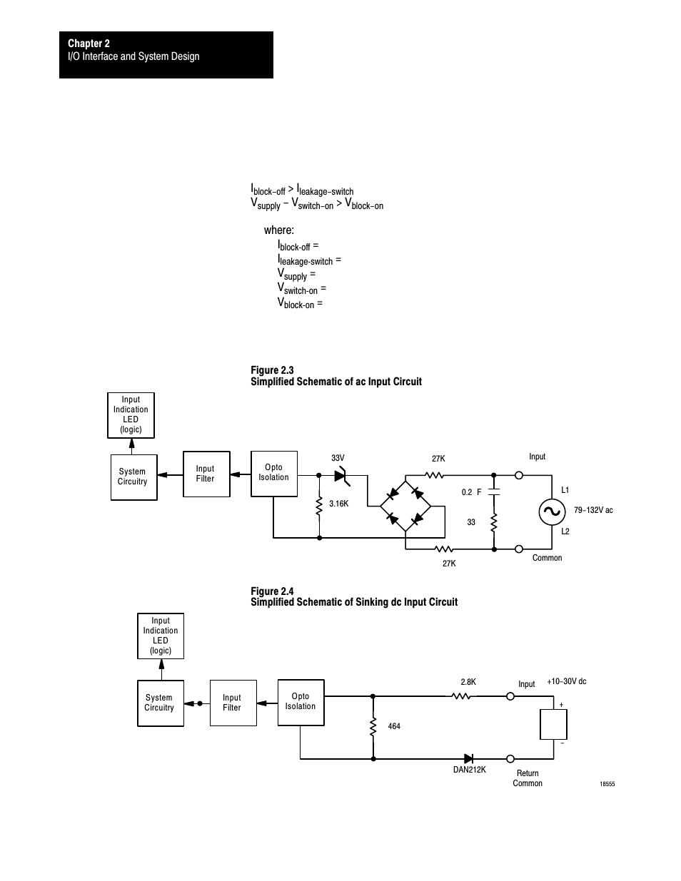Where: i, Minimum off-state current of block input i, Minimum value of supply voltage v | Rockwell Automation 1791-XXXX Discrete I/O AC and DC Block I/O Input and Output Modules User Manual | Page 14 / 98