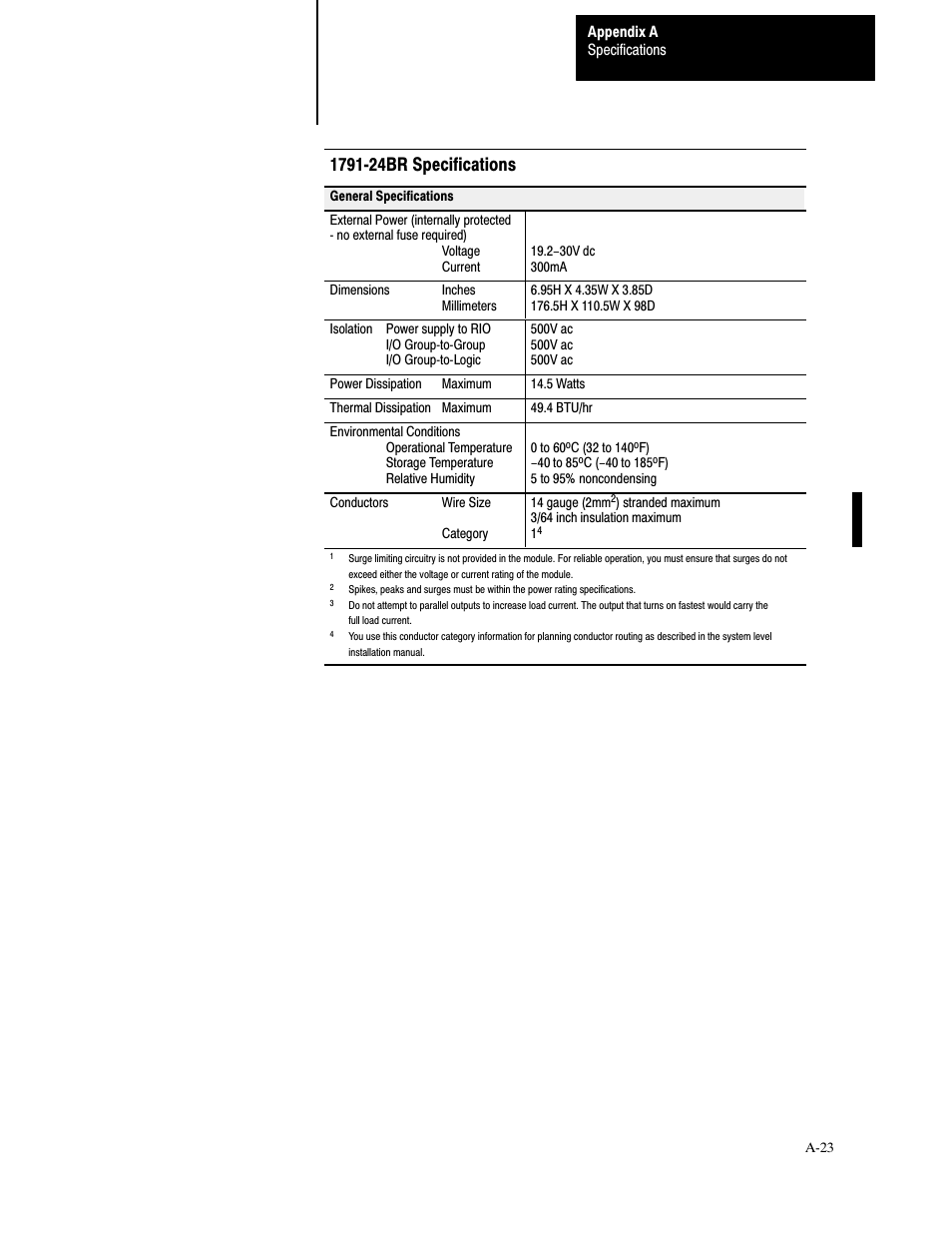 5 6shflilfdwlrqv | Rockwell Automation 1791-XXXX Discrete I/O AC and DC Block I/O Input and Output Modules User Manual | Page 95 / 98