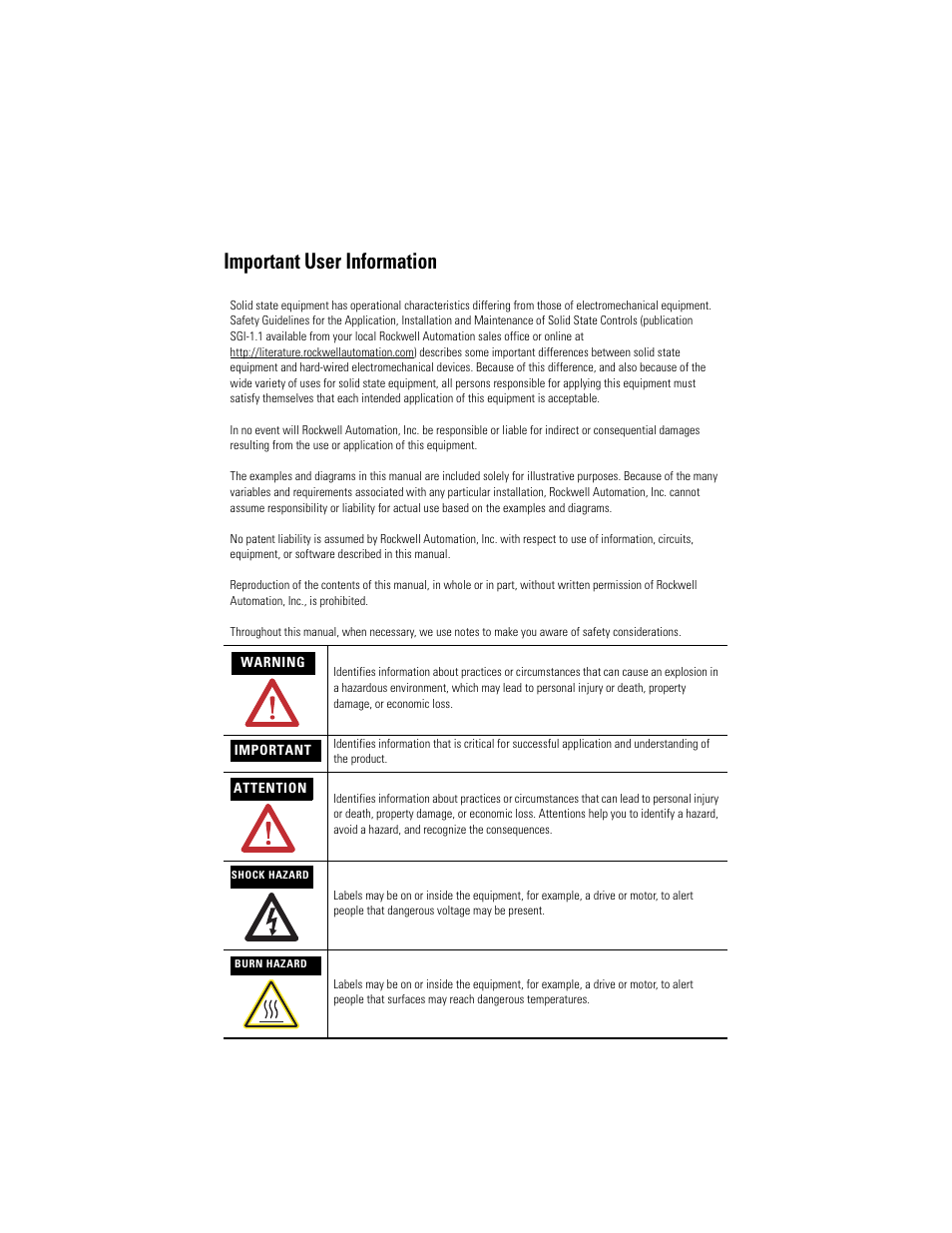 Important user information | Rockwell Automation 1784-PCMK PCMK Communication Card Installation Manual User Manual | Page 2 / 84