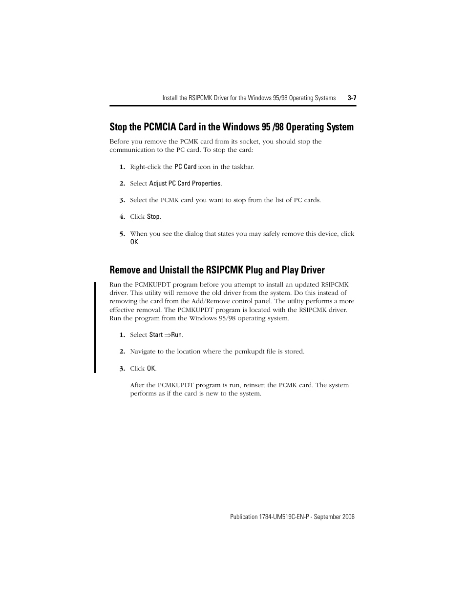 Rockwell Automation 1784-PCMK PCMK Communication Card Installation Manual User Manual | Page 27 / 84