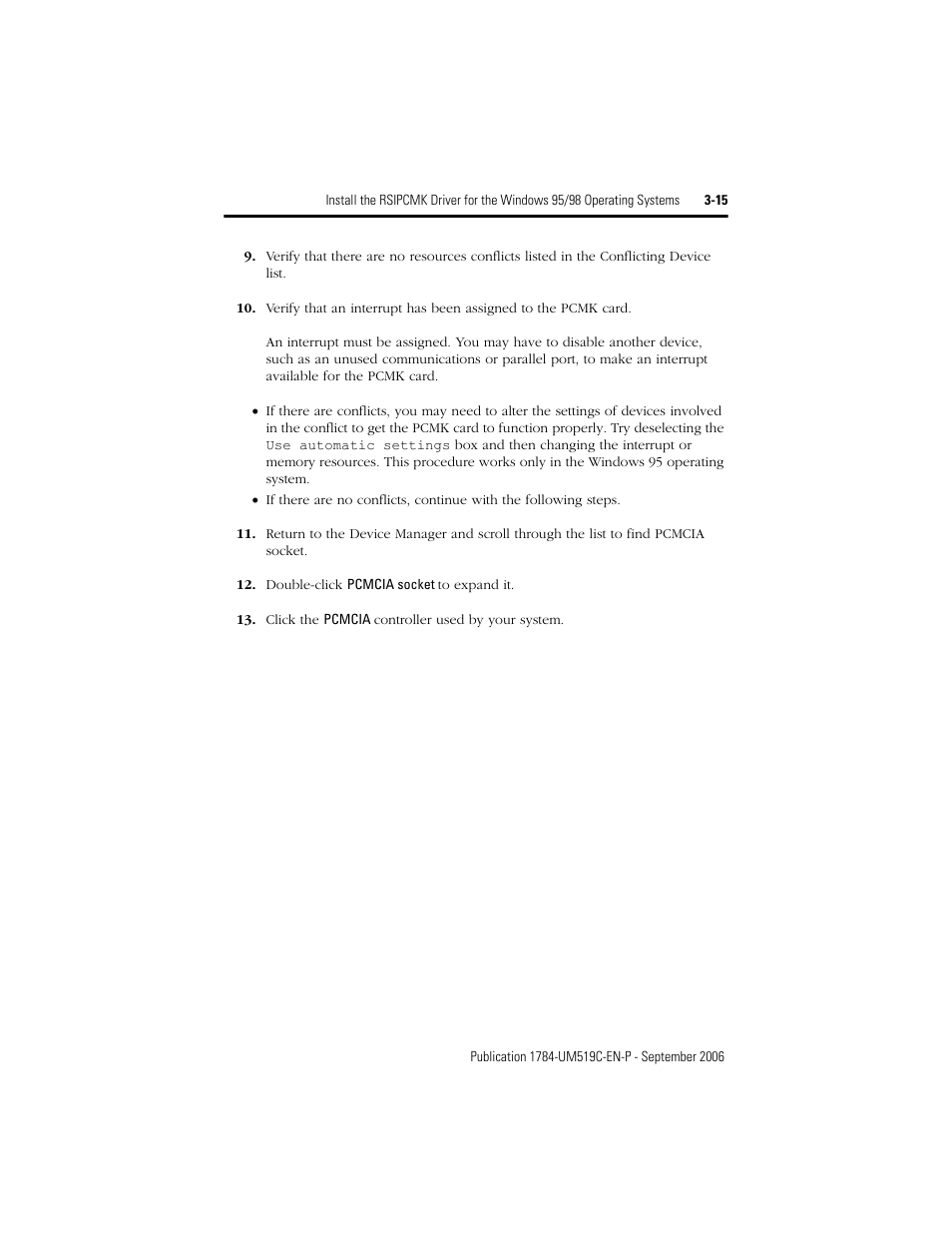 Rockwell Automation 1784-PCMK PCMK Communication Card Installation Manual User Manual | Page 35 / 84