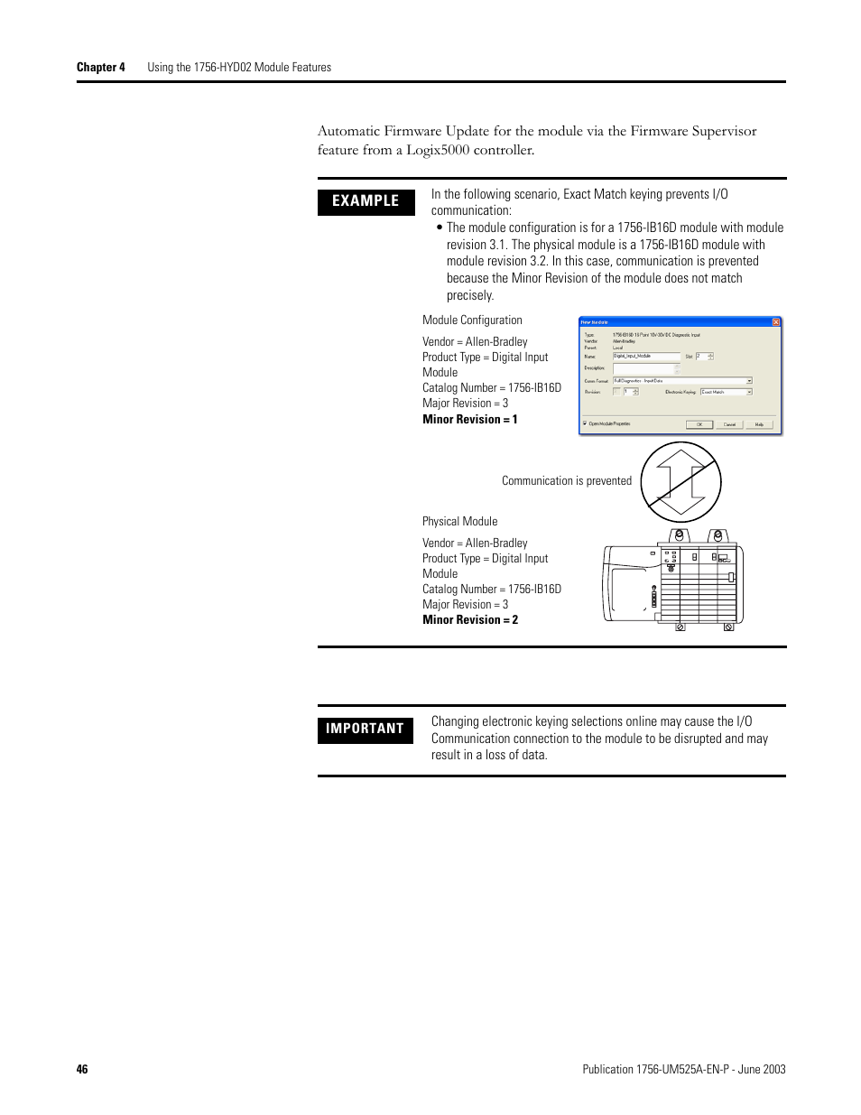 Rockwell Automation 1756-HYD02 ControlLogix Hydraulic Servo Module User Manual | Page 46 / 98