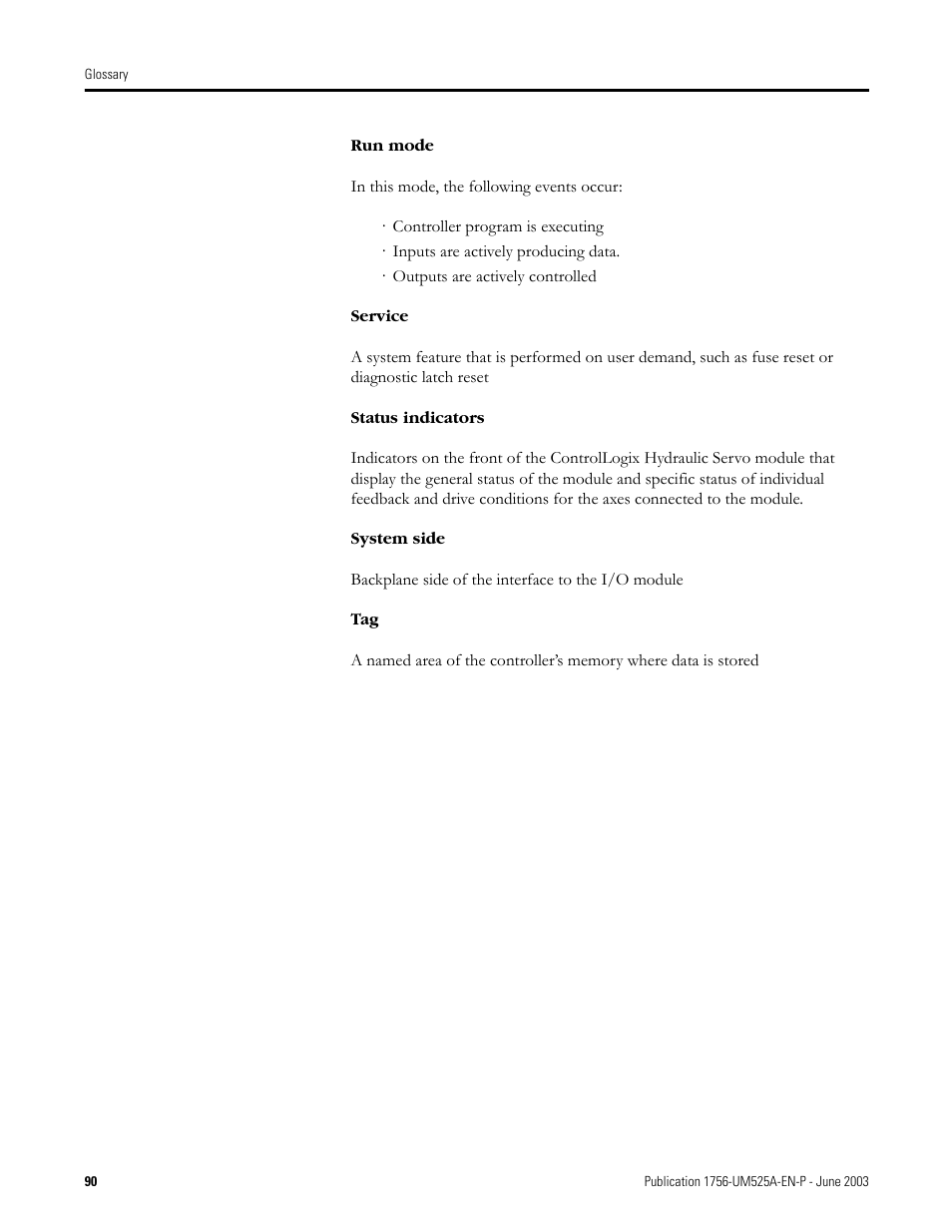 Rockwell Automation 1756-HYD02 ControlLogix Hydraulic Servo Module User Manual | Page 90 / 98