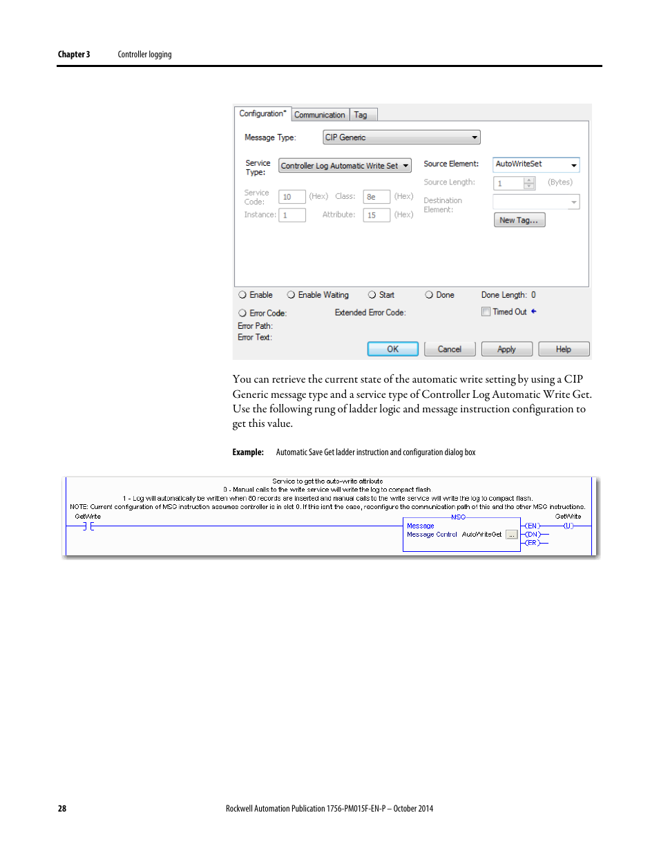 Rockwell Automation Logix5000 Controllers Controller Information and Status Programming Manual User Manual | Page 28 / 59