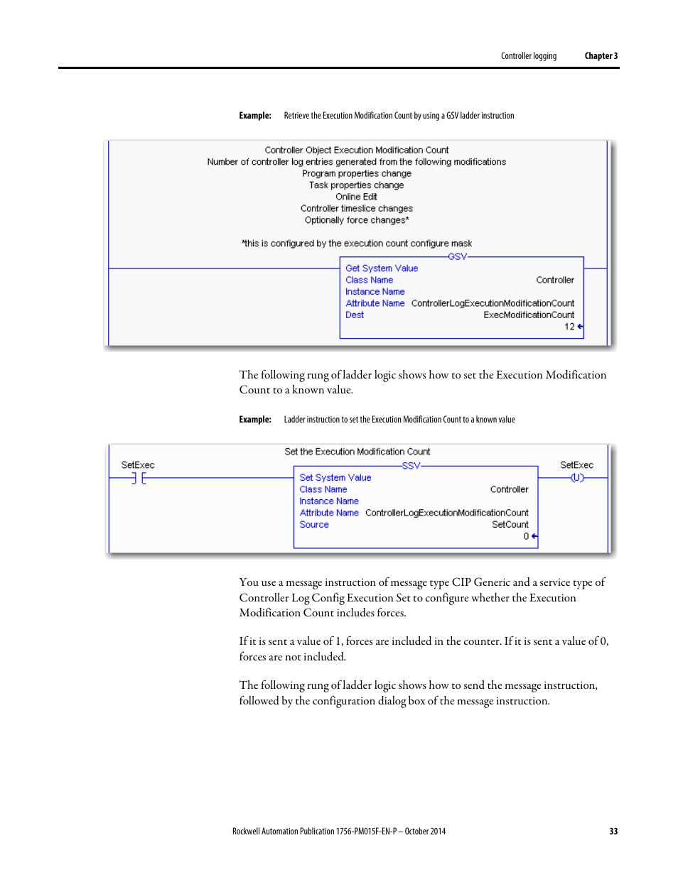 Rockwell Automation Logix5000 Controllers Controller Information and Status Programming Manual User Manual | Page 33 / 59