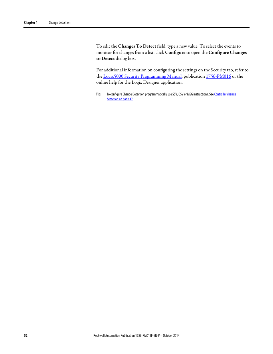 Rockwell Automation Logix5000 Controllers Controller Information and Status Programming Manual User Manual | Page 52 / 59