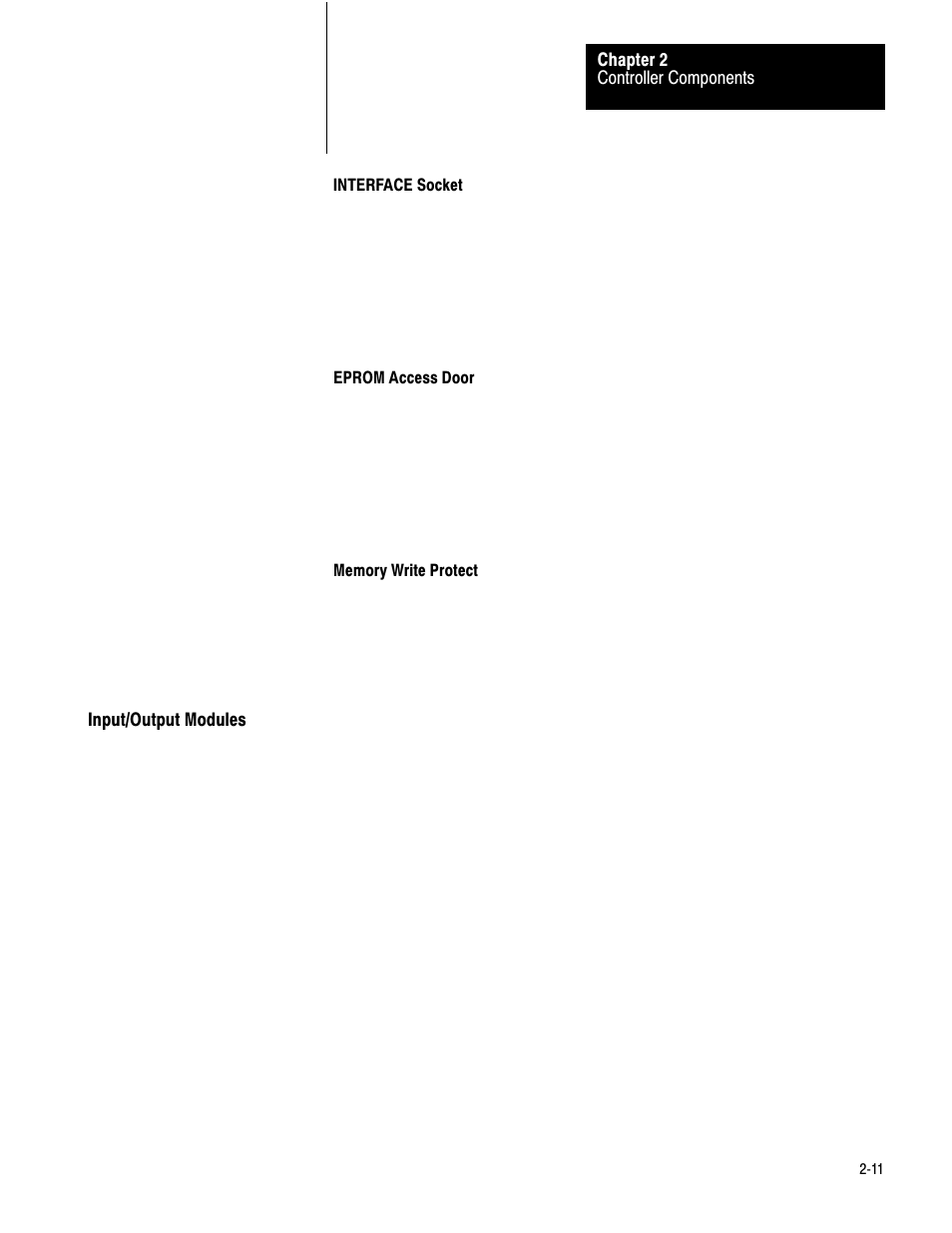 2ć11 | Rockwell Automation 1772-LV,D17726.6.1 A and I MNL MINI-PLC-2/15 PROCESSO User Manual | Page 16 / 94