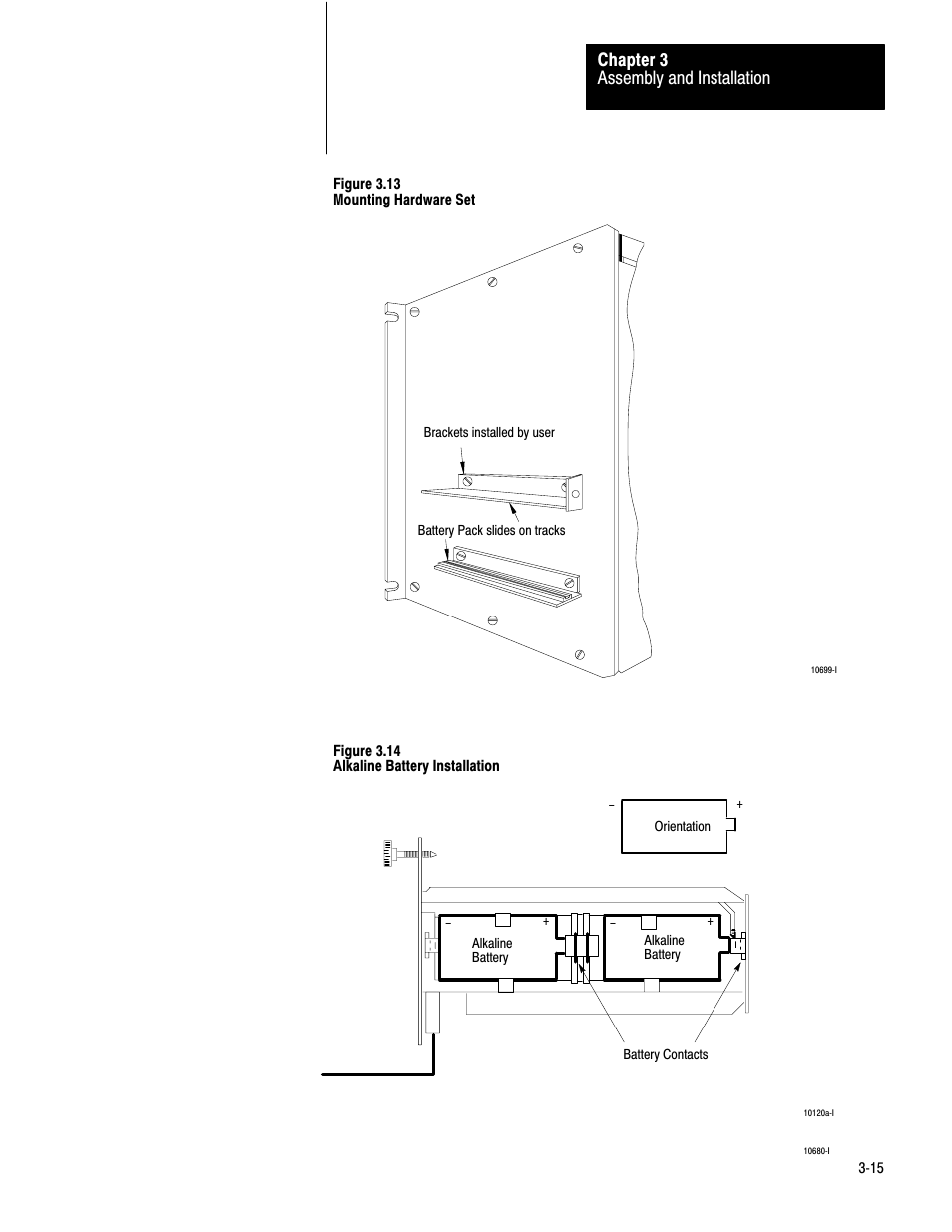 Assembly and installation chapter 3 | Rockwell Automation 1772-LV,D17726.6.1 A and I MNL MINI-PLC-2/15 PROCESSO User Manual | Page 35 / 94