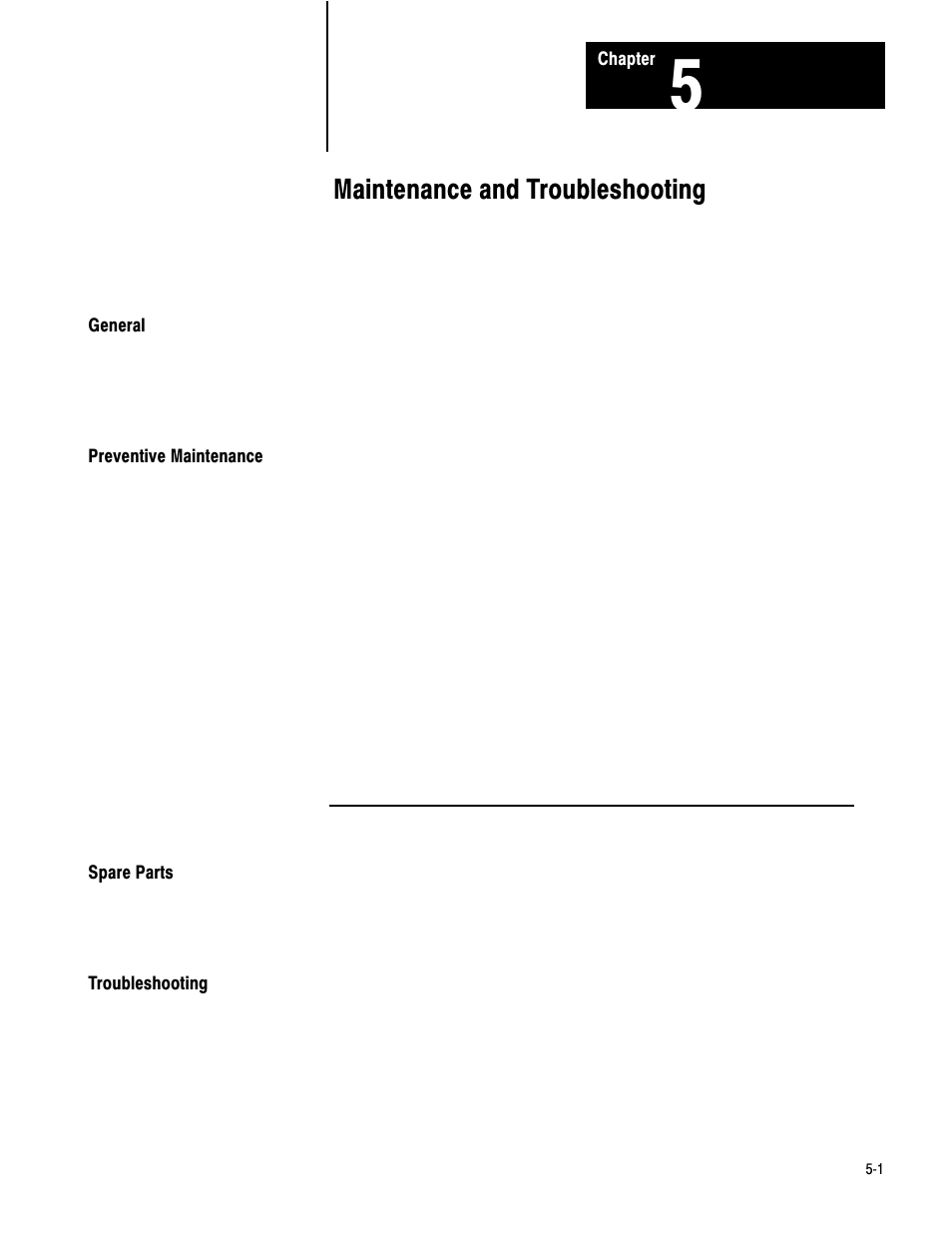 1772-6.6.1, 5 - maintenance and troubleshooting, Maintenance and troubleshooting | Rockwell Automation 1772-LV,D17726.6.1 A and I MNL MINI-PLC-2/15 PROCESSO User Manual | Page 71 / 94