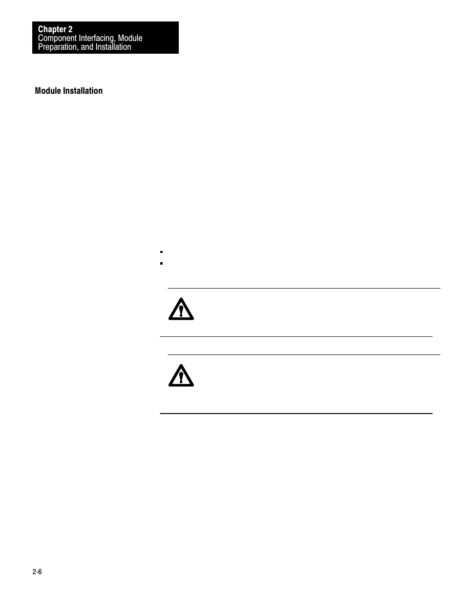 Module installation | Rockwell Automation 1771-SF1 SERVO INT MOD User Manual | Page 10 / 19