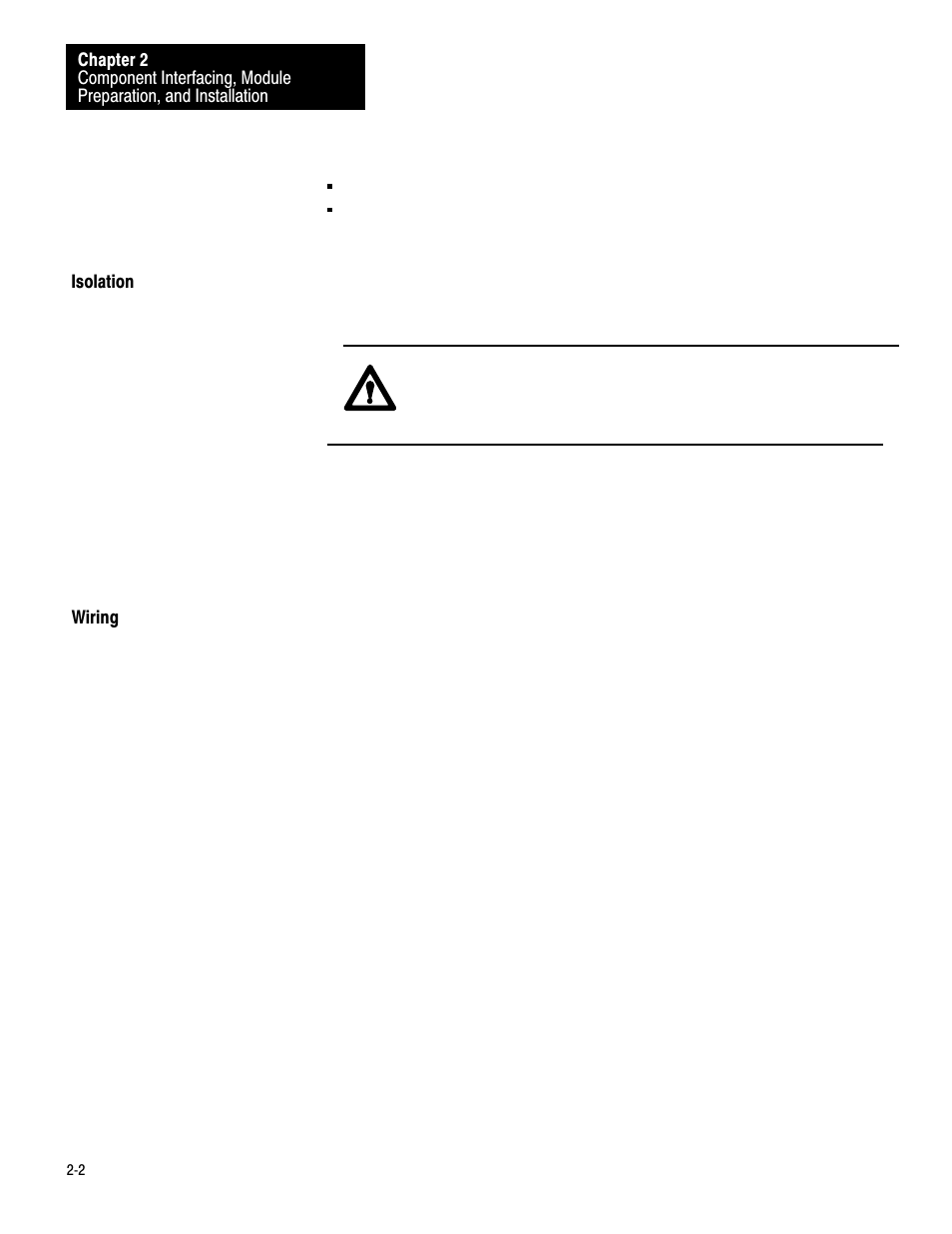 Isolation, Wiring | Rockwell Automation 1771-SF1 SERVO INT MOD User Manual | Page 6 / 19