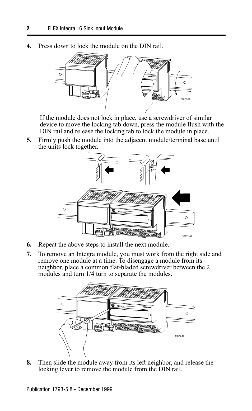 Rockwell Automation 1793-IB16 Flex Integra Input Module Install Inst User Manual | Page 2 / 12