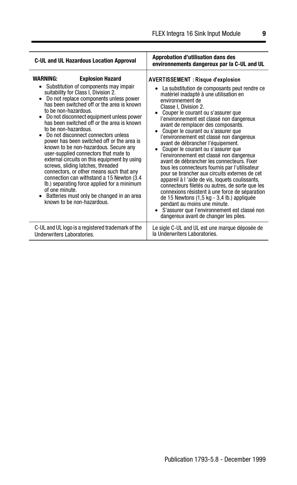 Rockwell Automation 1793-IB16 Flex Integra Input Module Install Inst User Manual | Page 9 / 12