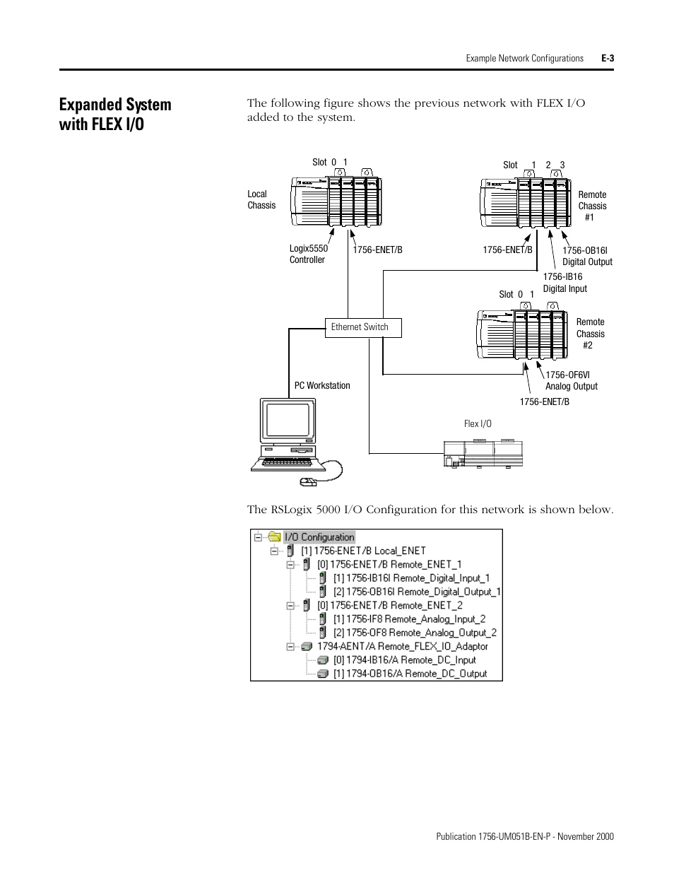 Expanded system with flex i/o | Rockwell Automation 1756-ENET/B ControlLogix Ethernet Communication Interface Module User Manual User Manual | Page 113 / 122