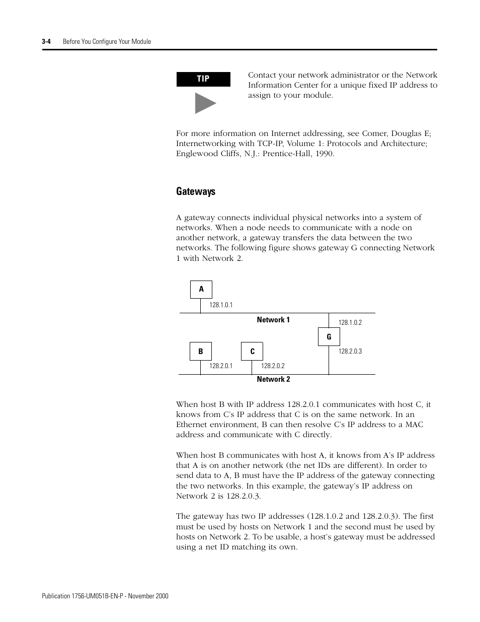 Gateways -4, Gateways | Rockwell Automation 1756-ENET/B ControlLogix Ethernet Communication Interface Module User Manual User Manual | Page 36 / 122