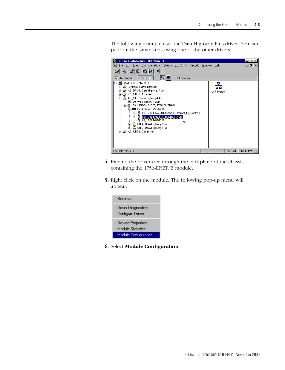 Rockwell Automation 1756-ENET/B ControlLogix Ethernet Communication Interface Module User Manual User Manual | Page 41 / 122