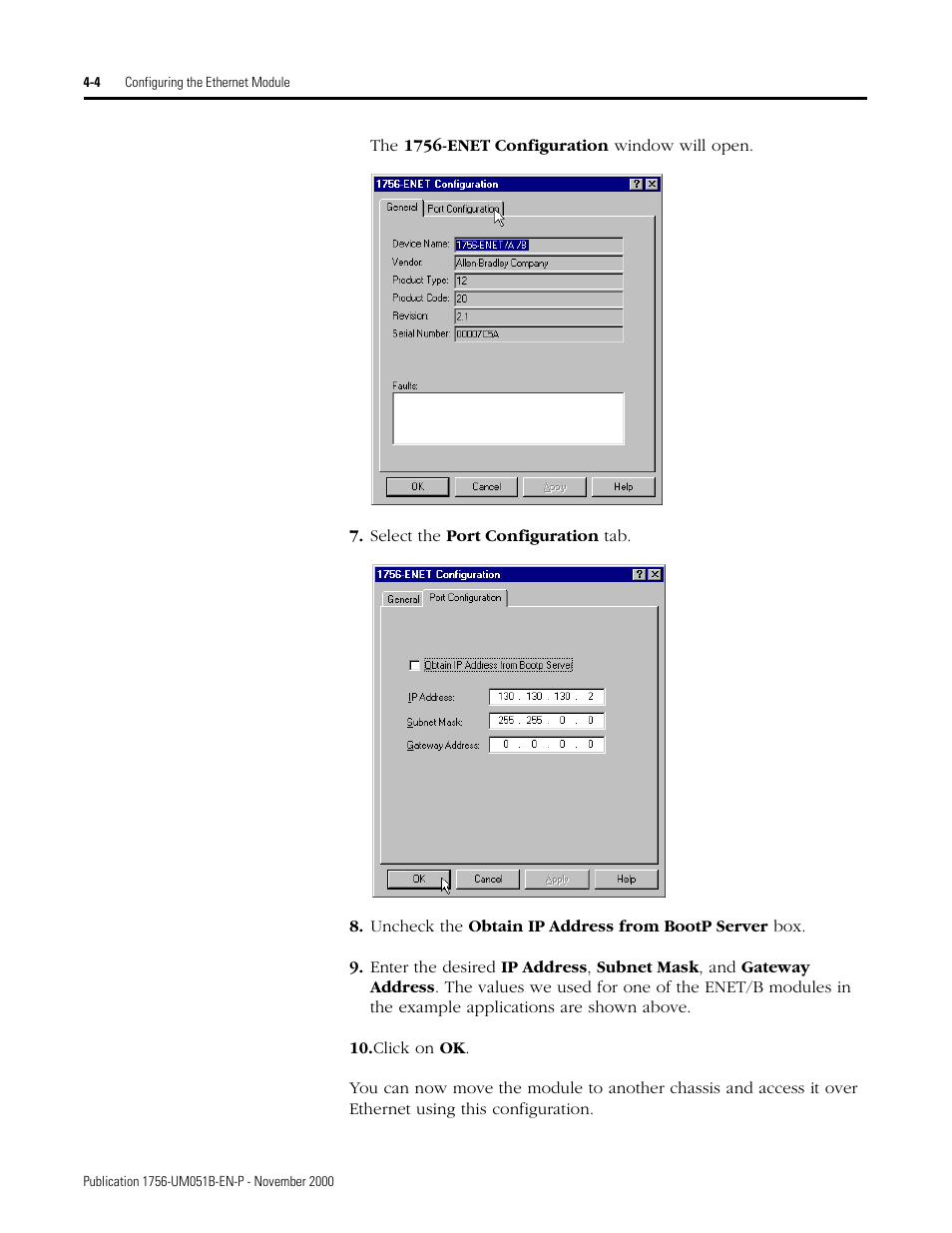 Rockwell Automation 1756-ENET/B ControlLogix Ethernet Communication Interface Module User Manual User Manual | Page 42 / 122