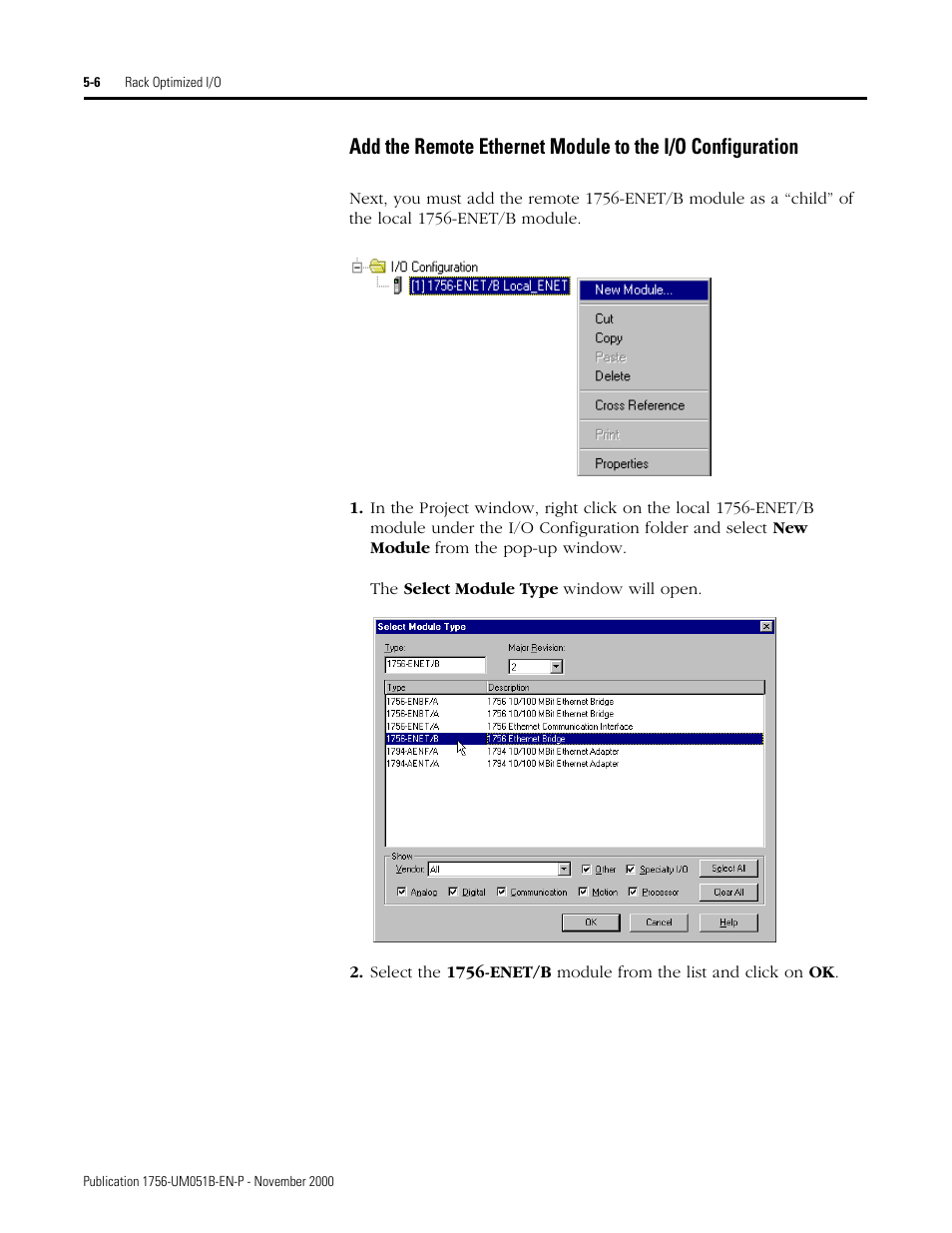 Rockwell Automation 1756-ENET/B ControlLogix Ethernet Communication Interface Module User Manual User Manual | Page 52 / 122