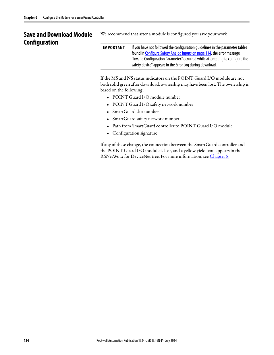 Save and download module configuration | Rockwell Automation 1734-IE4S POINT Guard I/O Safety Modules User Manual User Manual | Page 124 / 212