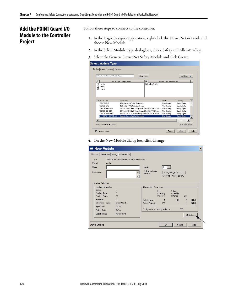 Rockwell Automation 1734-IE4S POINT Guard I/O Safety Modules User Manual User Manual | Page 126 / 212