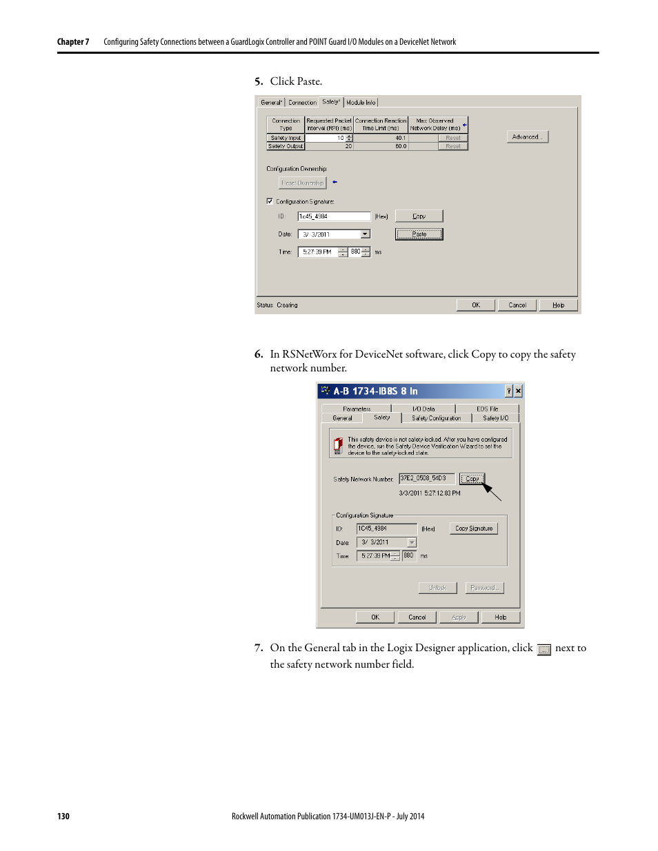 Rockwell Automation 1734-IE4S POINT Guard I/O Safety Modules User Manual User Manual | Page 130 / 212