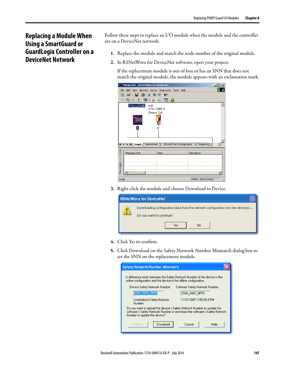 Rockwell Automation 1734-IE4S POINT Guard I/O Safety Modules User Manual User Manual | Page 147 / 212