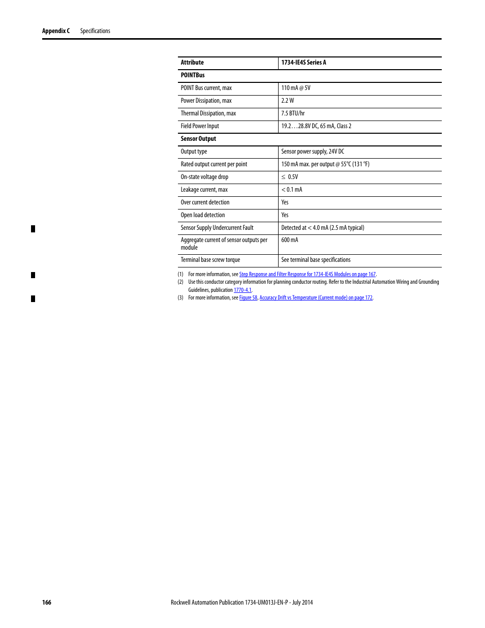 Rockwell Automation 1734-IE4S POINT Guard I/O Safety Modules User Manual User Manual | Page 166 / 212