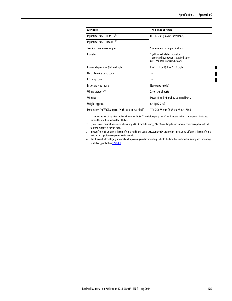 Rockwell Automation 1734-IE4S POINT Guard I/O Safety Modules User Manual User Manual | Page 175 / 212