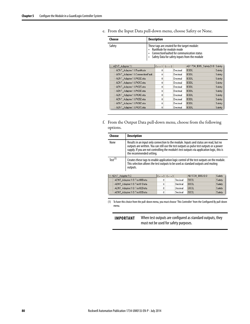 Rockwell Automation 1734-IE4S POINT Guard I/O Safety Modules User Manual User Manual | Page 80 / 212