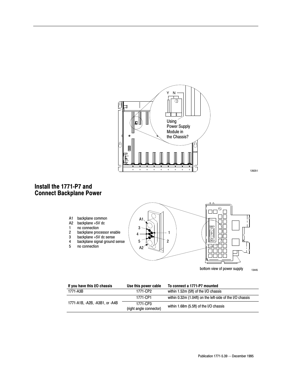 Install the 1771p7 and connect backplane power | Rockwell Automation 1771-P7 AC(120/220V) 16A Installation Instructions User Manual | Page 3 / 10