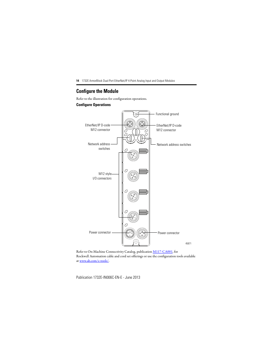 Configure the module | Rockwell Automation 1732E-OF4M12R ArmorBlock Dual-Port EtherNet/IP 4-Point Analog Input and Output User Manual | Page 14 / 24