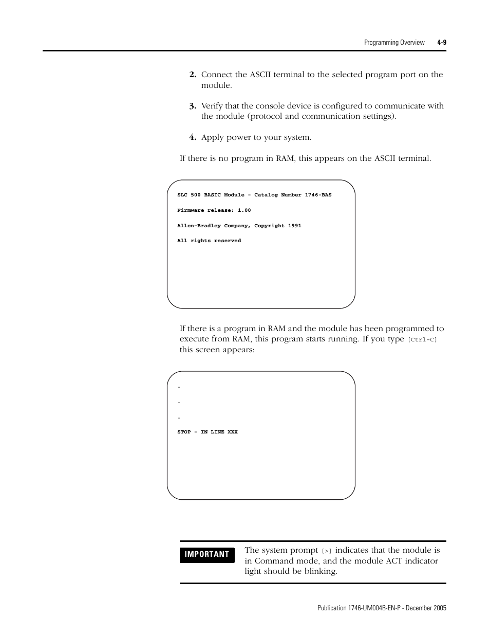 Rockwell Automation 1746-BAS-T SLC 500 Basic Basic-T Modules User Manual | Page 57 / 90