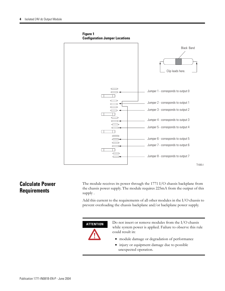 Calculate power requirements | Rockwell Automation 1771-OQ/B Isolated 24V dc Output Module Installation Instructions User Manual | Page 4 / 12
