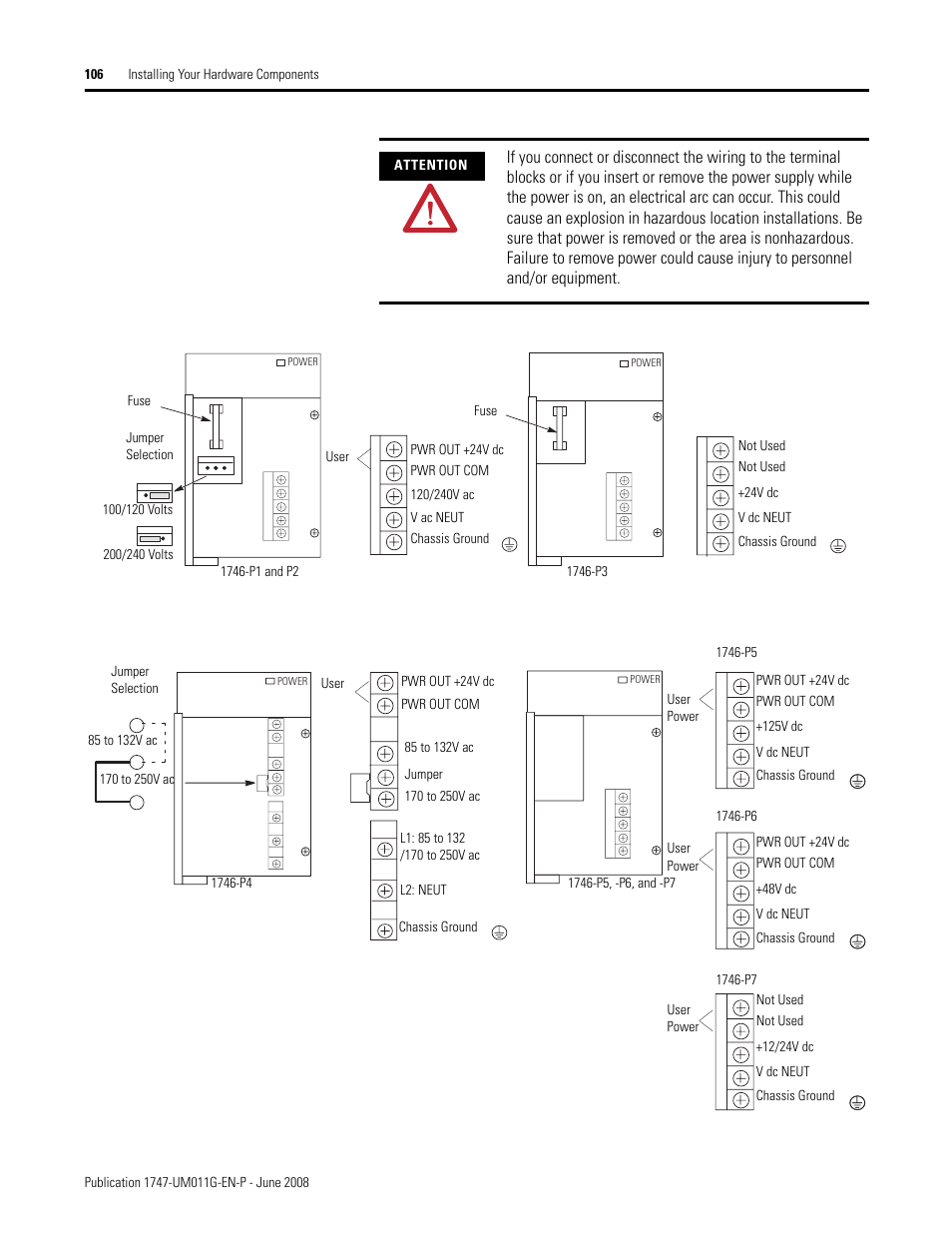 Rockwell Automation 1747-L5xx SLC 500 Modular Hardware Style User Manual User Manual | Page 106 / 296