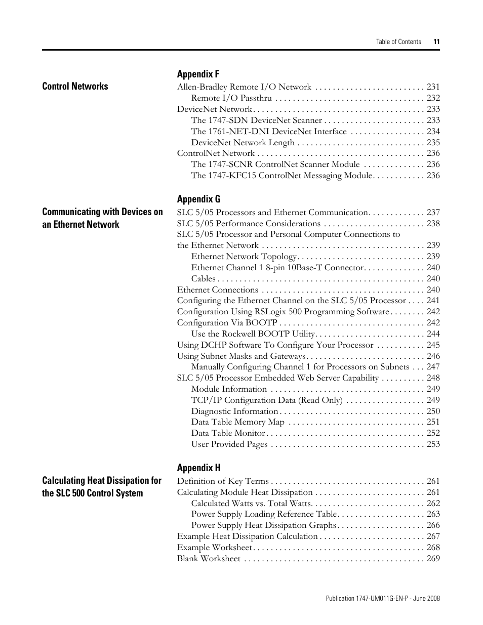 Rockwell Automation 1747-L5xx SLC 500 Modular Hardware Style User Manual User Manual | Page 11 / 296