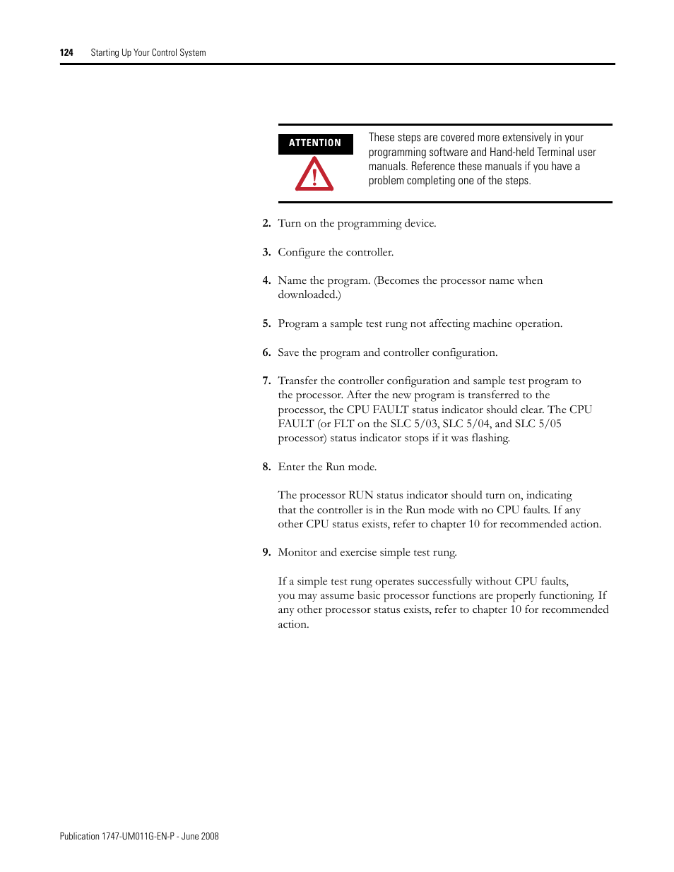 Rockwell Automation 1747-L5xx SLC 500 Modular Hardware Style User Manual User Manual | Page 124 / 296