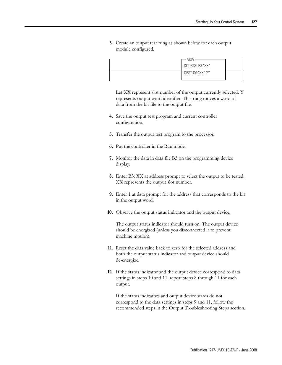 Rockwell Automation 1747-L5xx SLC 500 Modular Hardware Style User Manual User Manual | Page 127 / 296