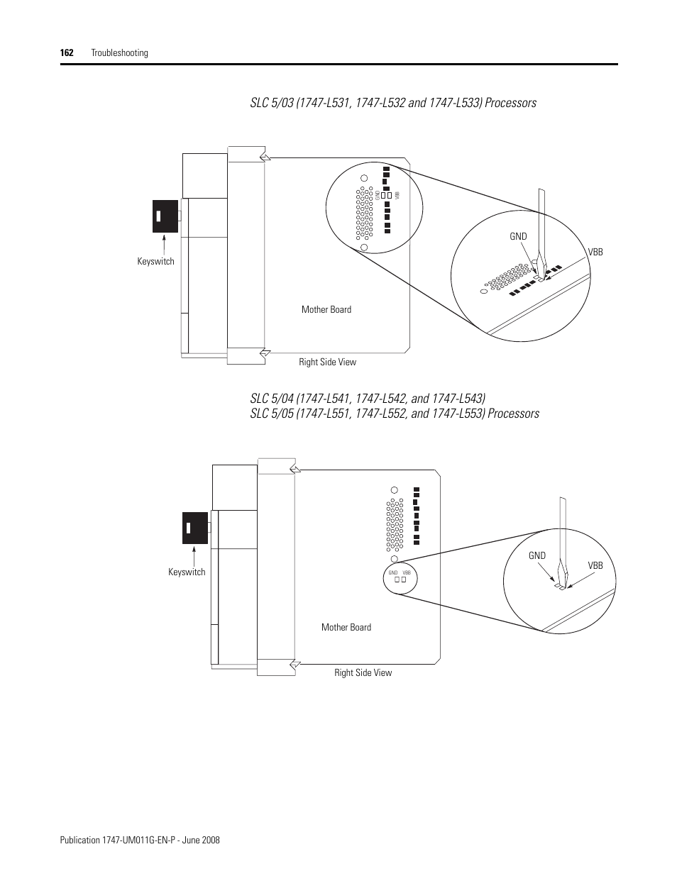 Rockwell Automation 1747-L5xx SLC 500 Modular Hardware Style User Manual User Manual | Page 162 / 296