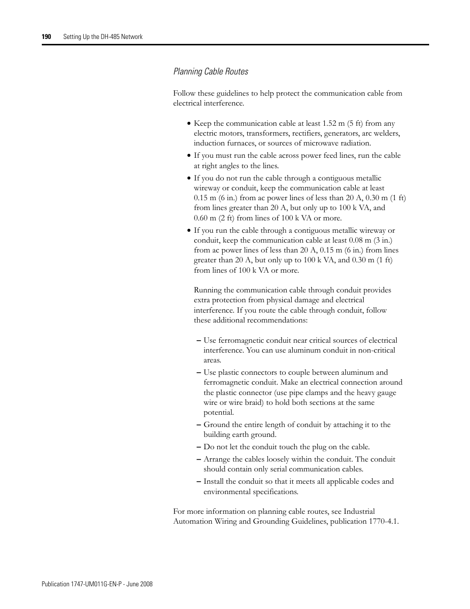 Rockwell Automation 1747-L5xx SLC 500 Modular Hardware Style User Manual User Manual | Page 190 / 296