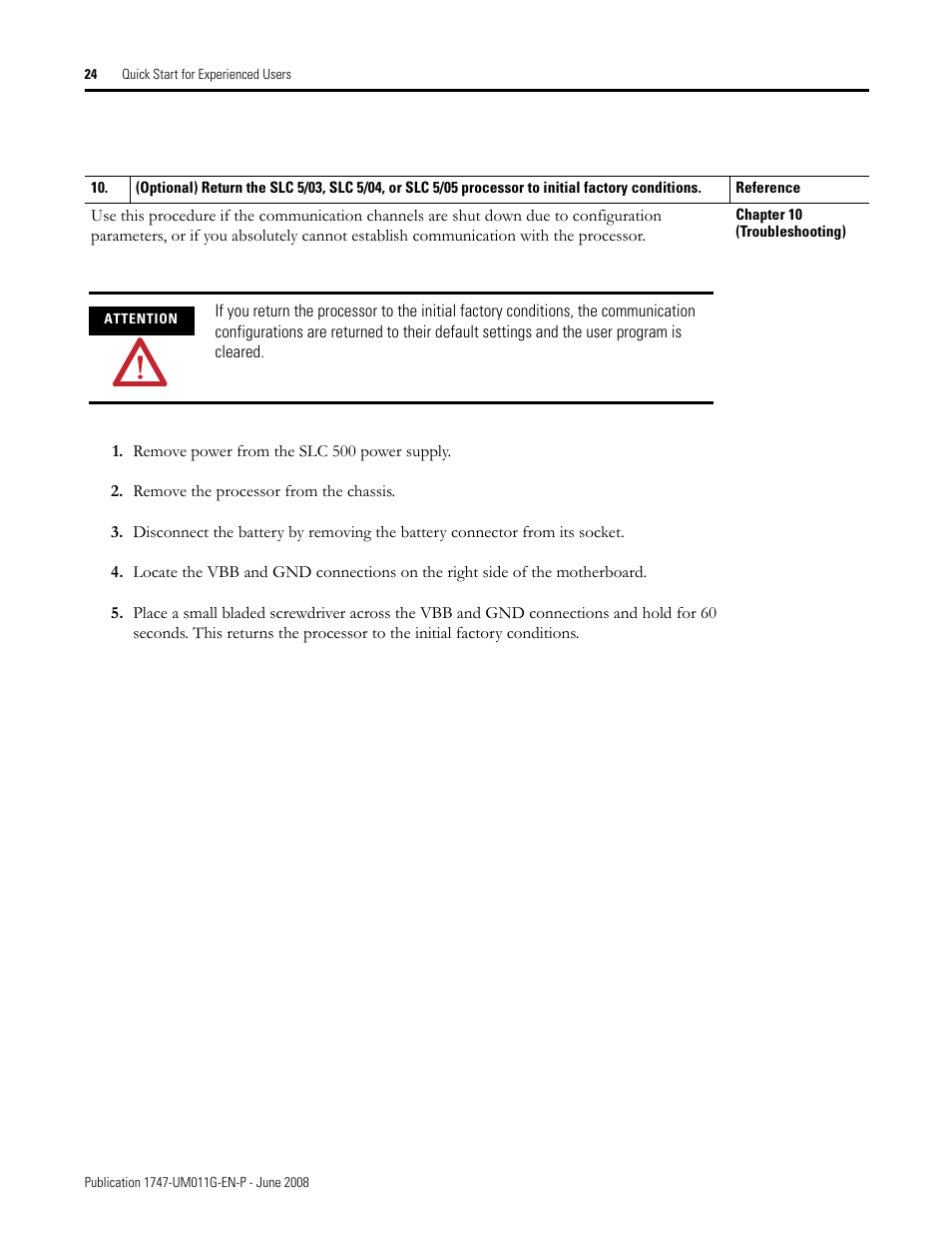 Rockwell Automation 1747-L5xx SLC 500 Modular Hardware Style User Manual User Manual | Page 24 / 296