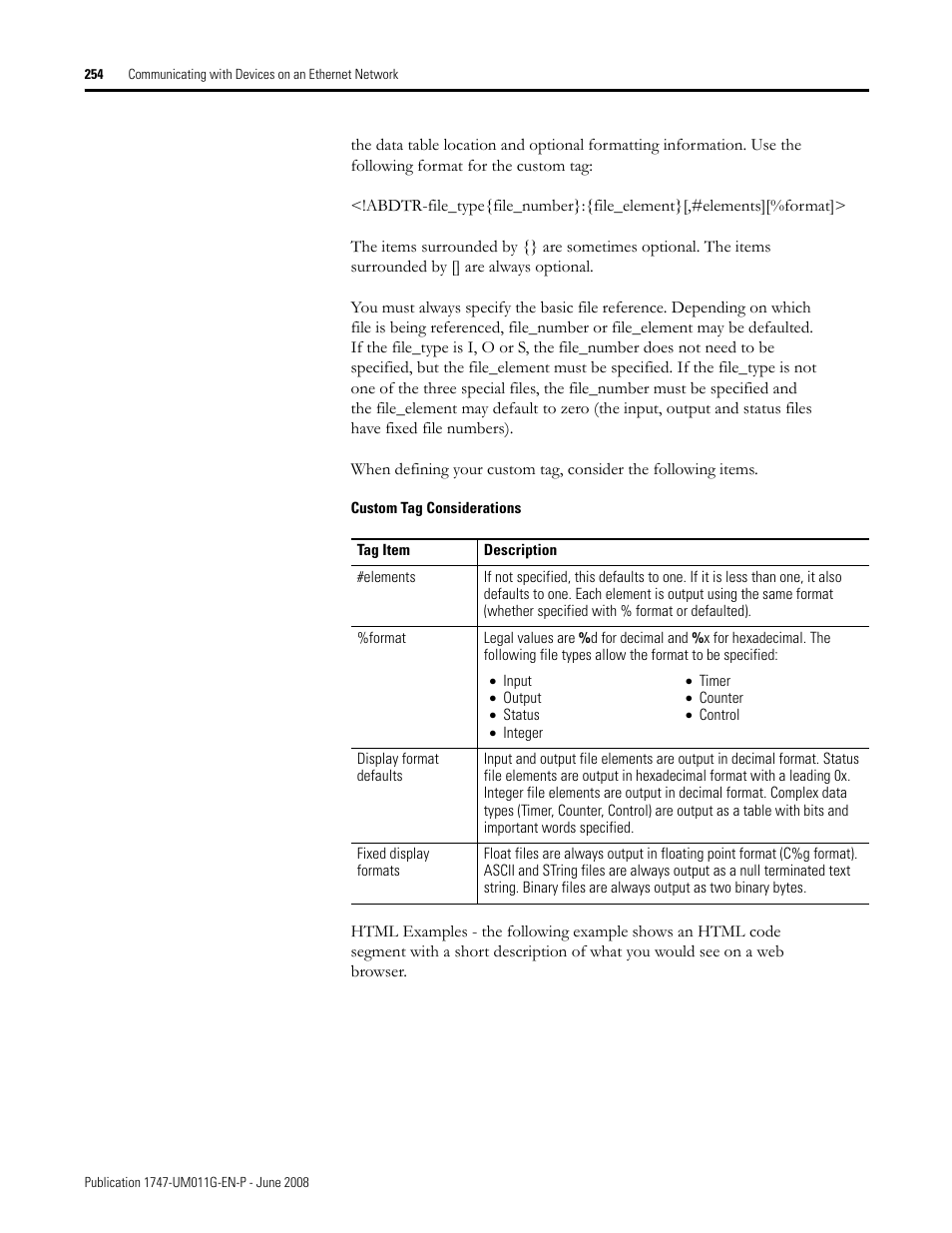 Rockwell Automation 1747-L5xx SLC 500 Modular Hardware Style User Manual User Manual | Page 254 / 296